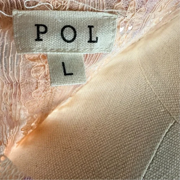 POL Peach and Lavender Lace Tunic - Picture 8 of 8